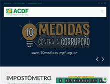 Tablet Screenshot of acdf.com.br